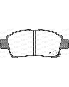 OPEN PARTS BPA071202 - Kit pastiglie freno, Freno a disco