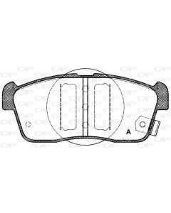OPEN PARTS BPA072402 - Kit pastiglie freno, Freno a disco
