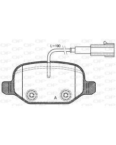 OPEN PARTS BPA072702 - Kit pastiglie freno, Freno a disco