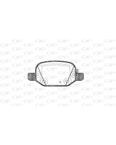 OPEN PARTS BPA072752 - Kit pastiglie freno, Freno a disco
