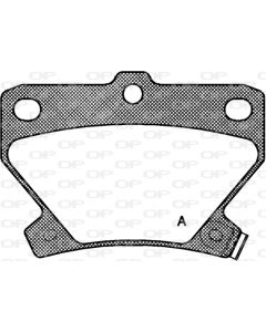OPEN PARTS BPA074102 - Kit pastiglie freno, Freno a disco