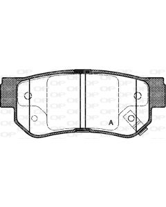 OPEN PARTS BPA074602 - Kit pastiglie freno, Freno a disco