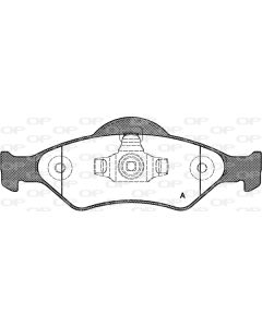 OPEN PARTS BPA076500 - Kit pastiglie freno, Freno a disco