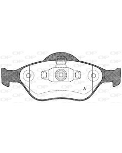 OPEN PARTS BPA076600 - Kit pastiglie freno, Freno a disco