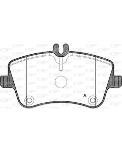 OPEN PARTS BPA076800 - Kit pastiglie freno, Freno a disco