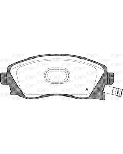 OPEN PARTS BPA077412 - Kit pastiglie freno, Freno a disco