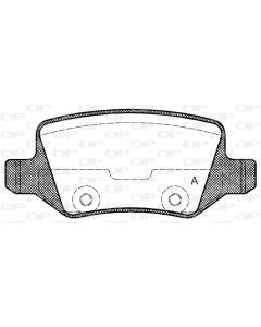 OPEN PARTS BPA081800 - Kit pastiglie freno, Freno a disco