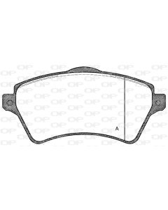OPEN PARTS BPA082200 - Kit pastiglie freno, Freno a disco