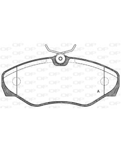 OPEN PARTS BPA083410 - Kit pastiglie freno, Freno a disco