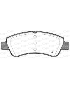 OPEN PARTS BPA084020 - Kit pastiglie freno, Freno a disco