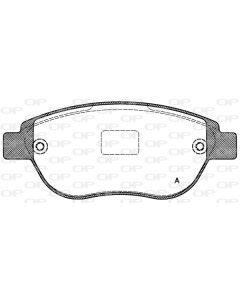 OPEN PARTS BPA084100 - Kit pastiglie freno, Freno a disco