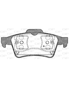OPEN PARTS BPA084200 - Kit pastiglie freno, Freno a disco