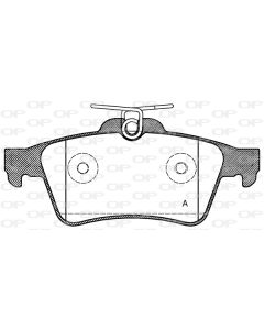OPEN PARTS BPA084220 - Kit pastiglie freno, Freno a disco