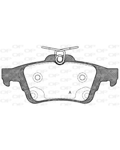 OPEN PARTS BPA084270 - Kit pastiglie freno, Freno a disco