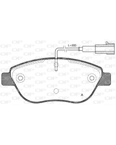 OPEN PARTS BPA085901 - Kit pastiglie freno, Freno a disco