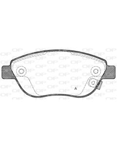 OPEN PARTS BPA085921 - Kit pastiglie freno, Freno a disco