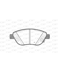 OPEN PARTS BPA085932 - Kit pastiglie freno, Freno a disco