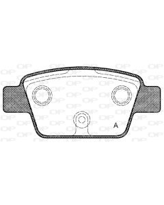 OPEN PARTS BPA086100 - Kit pastiglie freno, Freno a disco
