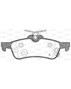 OPEN PARTS BPA086202 - Kit pastiglie freno, Freno a disco
