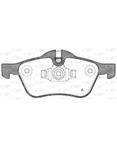 OPEN PARTS BPA086400 - Kit pastiglie freno, Freno a disco