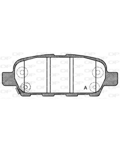 OPEN PARTS BPA087601 - Kit pastiglie freno, Freno a disco