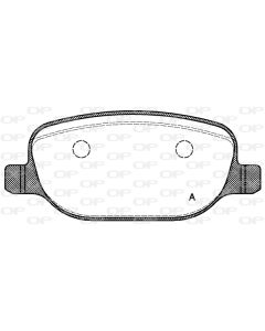 OPEN PARTS BPA087800 - Kit pastiglie freno, Freno a disco