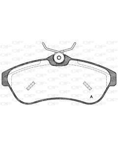 OPEN PARTS BPA088000 - Kit pastiglie freno, Freno a disco