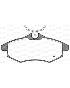 OPEN PARTS BPA088100 - Kit pastiglie freno, Freno a disco