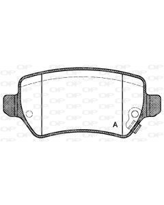 OPEN PARTS BPA095702 - Kit pastiglie freno, Freno a disco