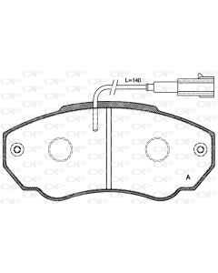 OPEN PARTS BPA096001 - Kit pastiglie freno, Freno a disco