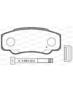 OPEN PARTS BPA096100 - Kit pastiglie freno, Freno a disco