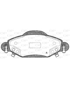 OPEN PARTS BPA097802 - Kit pastiglie freno, Freno a disco