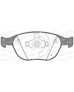 OPEN PARTS BPA098400 - Kit pastiglie freno, Freno a disco