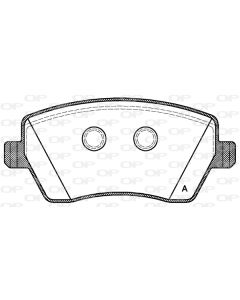 OPEN PARTS BPA098700 - Kit pastiglie freno, Freno a disco