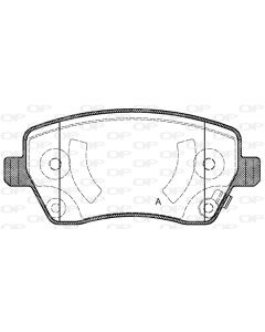 OPEN PARTS BPA098702 - Kit pastiglie freno, Freno a disco
