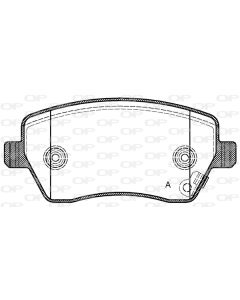 OPEN PARTS BPA098711 - Kit pastiglie freno, Freno a disco