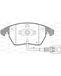 OPEN PARTS BPA103001 - Kit pastiglie freno, Freno a disco