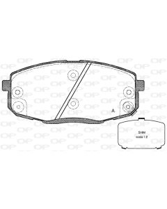 OPEN PARTS BPA103812 - Kit pastiglie freno, Freno a disco