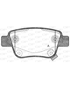 OPEN PARTS BPA104702 - Kit pastiglie freno, Freno a disco
