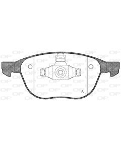 OPEN PARTS BPA108200 - Kit pastiglie freno, Freno a disco