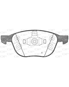 OPEN PARTS BPA108230 - Kit pastiglie freno, Freno a disco