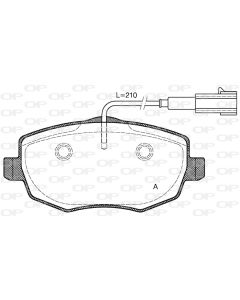 OPEN PARTS BPA109901 - Kit pastiglie freno, Freno a disco