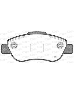 OPEN PARTS BPA110000 - Kit pastiglie freno, Freno a disco