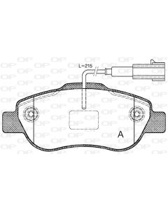 OPEN PARTS BPA110011 - Kit pastiglie freno, Freno a disco