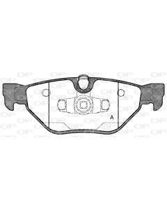 OPEN PARTS BPA114500 - Kit pastiglie freno, Freno a disco