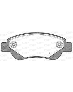 OPEN PARTS BPA117700 - Kit pastiglie freno, Freno a disco