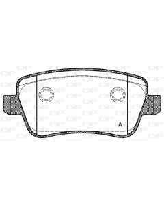 OPEN PARTS BPA117800 - Kit pastiglie freno, Freno a disco