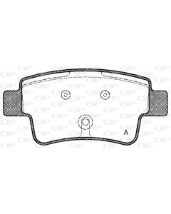 OPEN PARTS BPA119800 - Kit pastiglie freno, Freno a disco