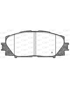 OPEN PARTS BPA122400 - Kit pastiglie freno, Freno a disco