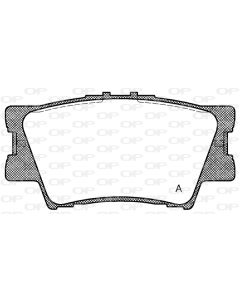 OPEN PARTS BPA123100 - Kit pastiglie freno, Freno a disco